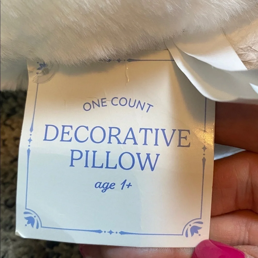 White Swan Decorative Pillow NWT